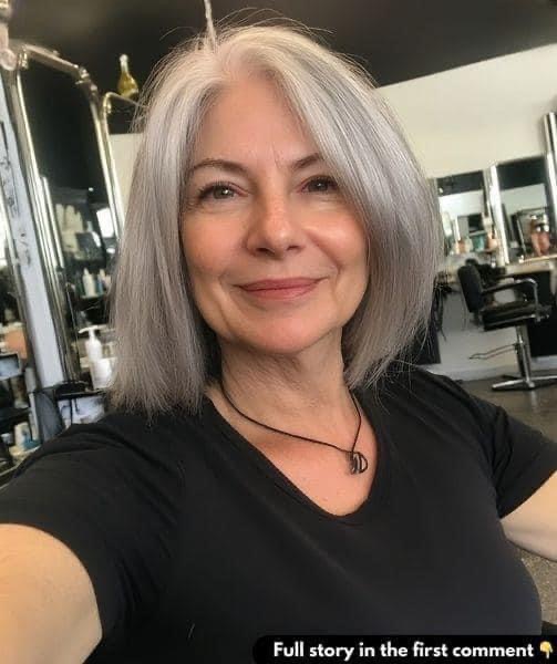 MY WIFE WENT TO THE SALON BUT CHOSE TO KEEP HER AWFUL GRAY HAIR