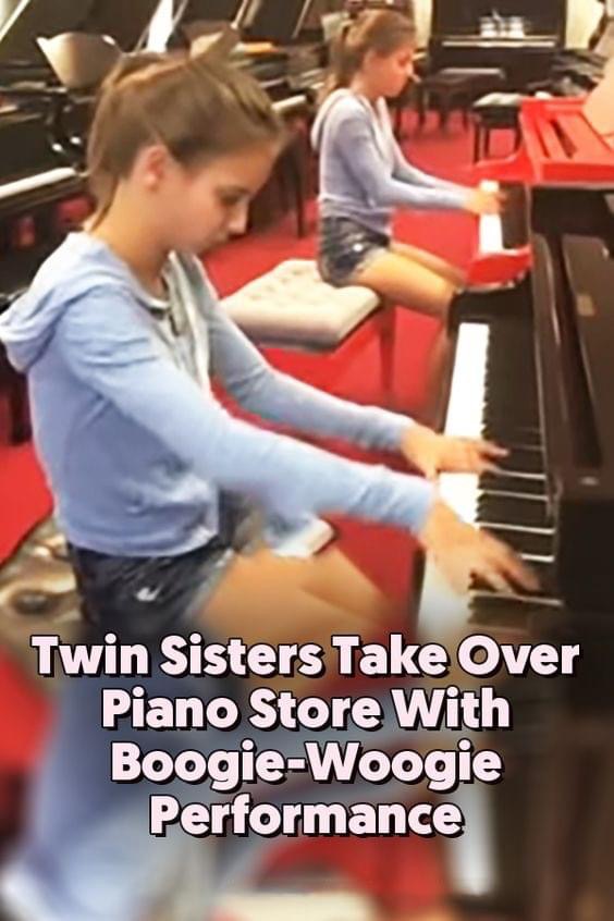 (VIDEO) Twin Sisters Take Over Piano Store With Boogie-Woogie Performance