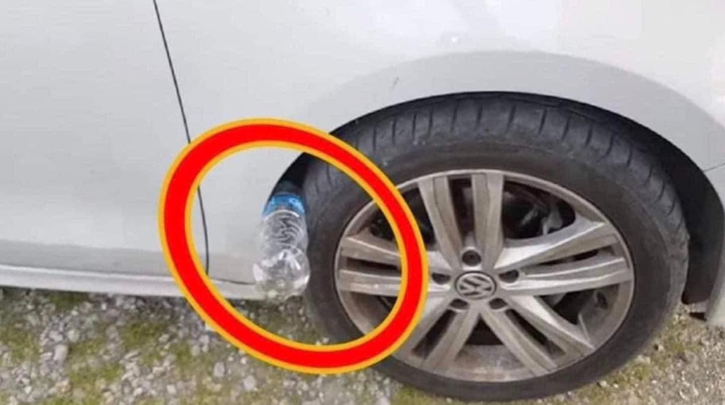 If You See A Plastic Bottle On Your Tire, Be Warned