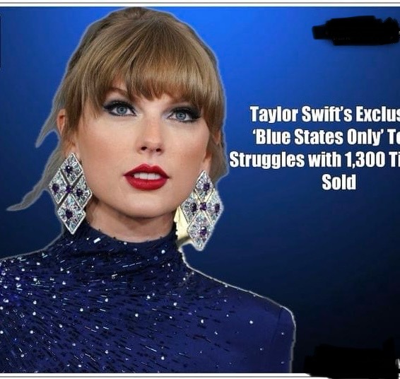 Taylor Swift’s Exclusive ‘Blue States Only’ Tour Struggles with 1,300 Tickets Sold