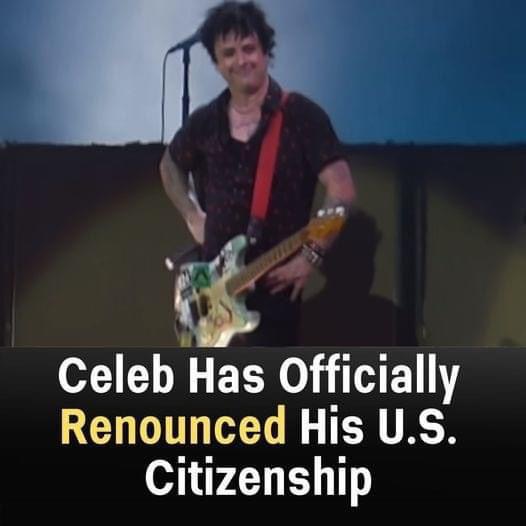 A popular figure is making waves by renouncing his citizenship—find out his upcoming destination now!