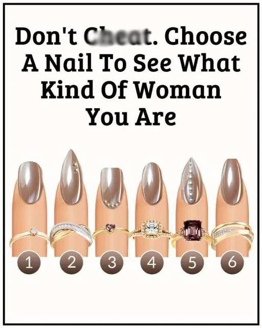 Choose A Nail To See What Kind Of Woman You Are