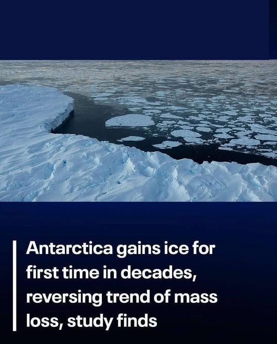 Antarctica sees first ice gain in decades