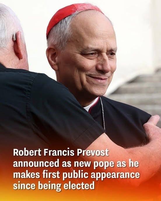 Robert Francis Prevost announced as new pope as he makes first public appearance since being elected