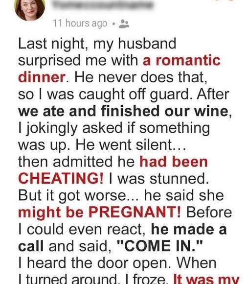 My Husband Unexpectedly Surprised Me with a Romantic Dinner, but There Was a Terrible Reason behind It