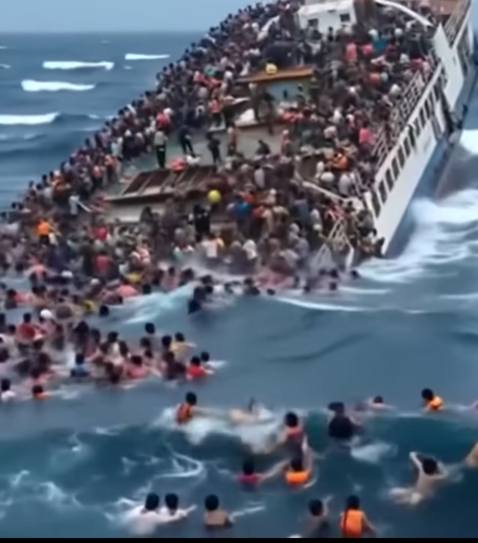 The middle of the ocean!