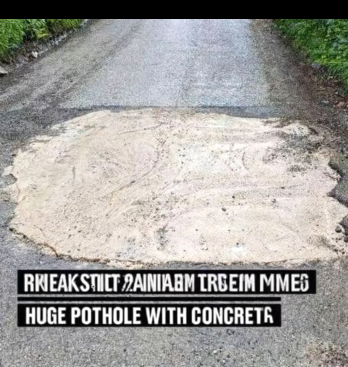 Motorist fills pothole without consent- Private company gets enraged