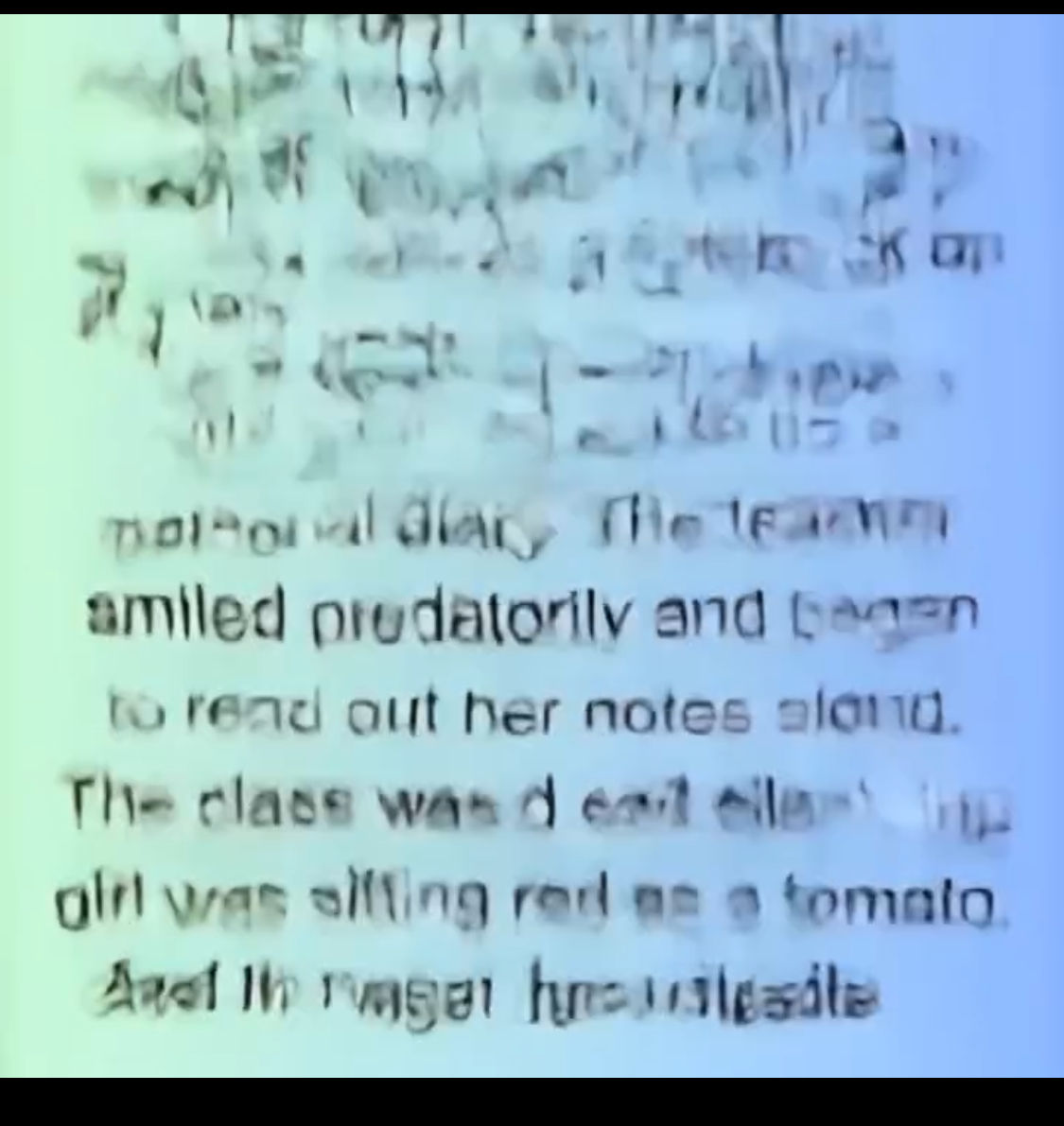 Latest At school, our literature teacher was a real devil