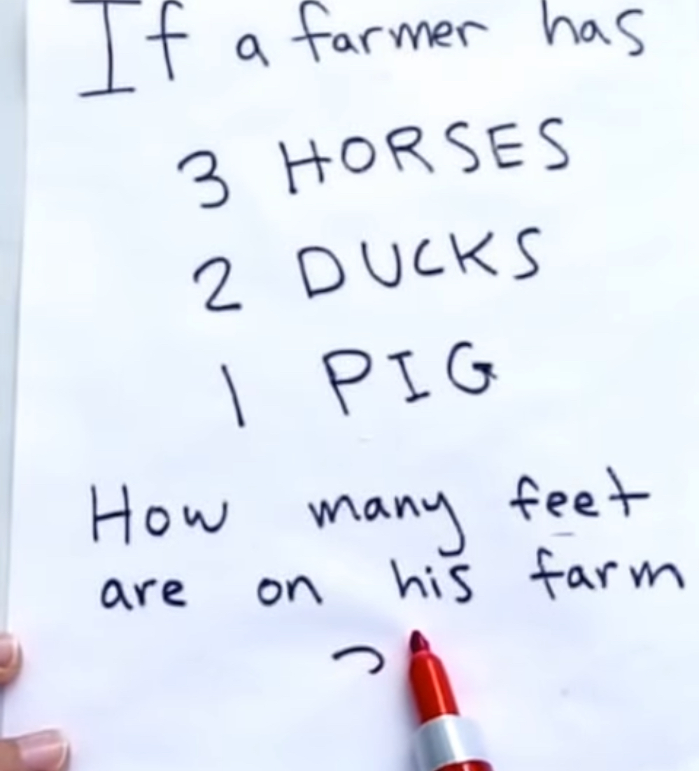 Can You Count the Feet on the Farm?