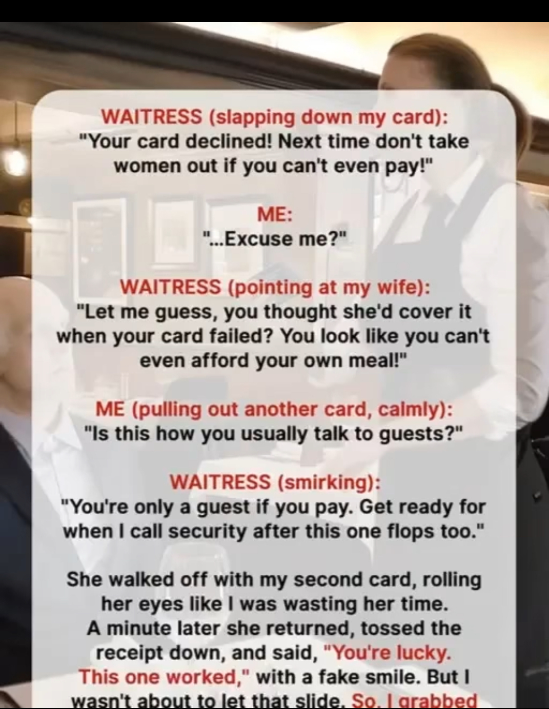 Declined Card, Deeper Wounds: A Lesson in Respect