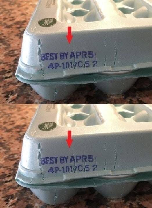 Pay attention to this date from now on. It’s not an ordinary expiration date. After working for years and years in grocery stores, I see that most people just randomly buy eggs without really noticing this detail