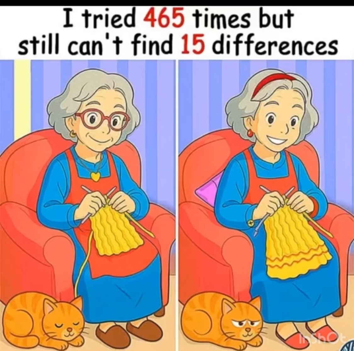 Quiz: Find the 15 Differences