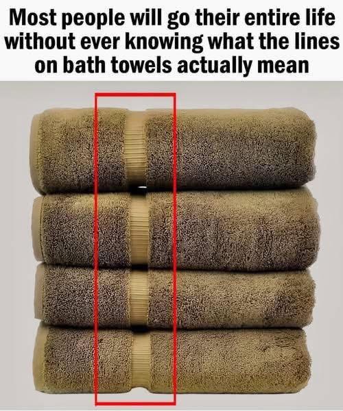 What Those Mysterious Lines on Towels Are Really For