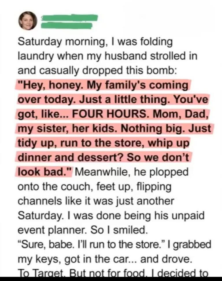 My Husband Dumped Hosting Duties on Me — So I Taught Him a Lesson He Won’t Forget