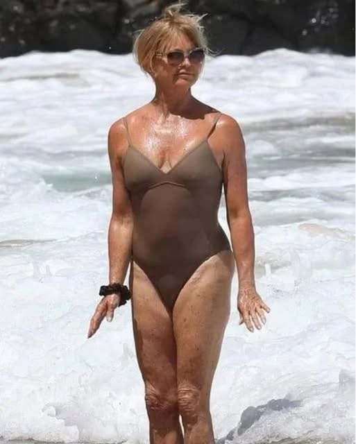 Goldie Hawn, 78, posts vacation pictures in swimsuit – ‘a little tanning cream just saying’