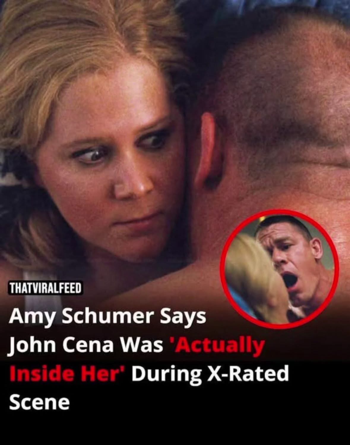 Amy Schumer disclosed an explicit “major regret” regarding her sex scene with John Cena, in which she admitted he was “inside her.”