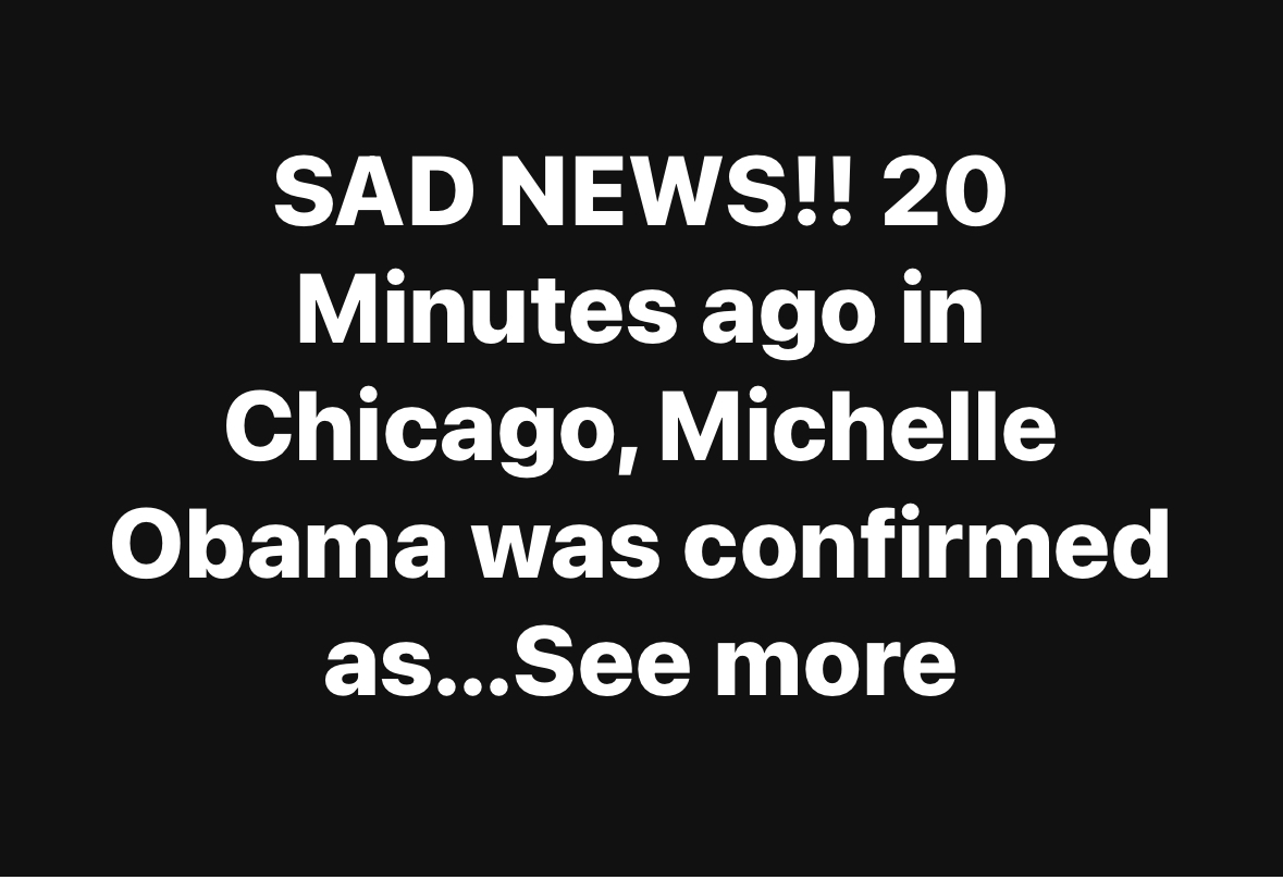 20 Minutes ago in Chicago, Michelle Obama was confirmed as…See more
